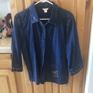 Christopher & Banks Jean Jacket